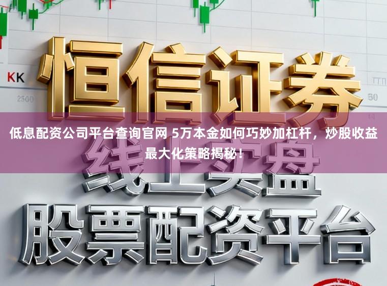 低息配资公司平台查询官网 5万本金如何巧妙加杠杆，炒股收益最大化策略揭秘！