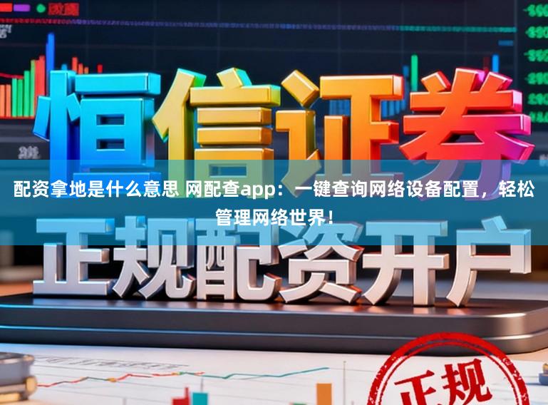 配资拿地是什么意思 网配查app：一键查询网络设备配置，轻松管理网络世界！
