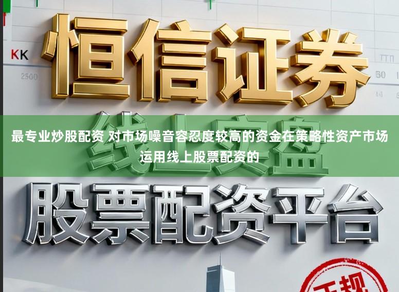 最专业炒股配资 对市场噪音容忍度较高的资金在策略性资产市场运用线上股票配资的