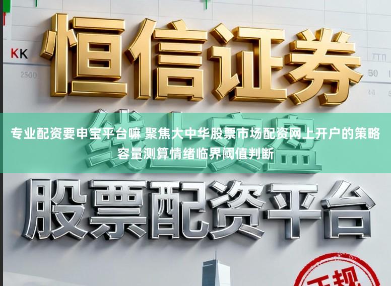 专业配资要申宝平台嘛 聚焦大中华股票市场配资网上开户的策略容量测算情绪临界阈值判断